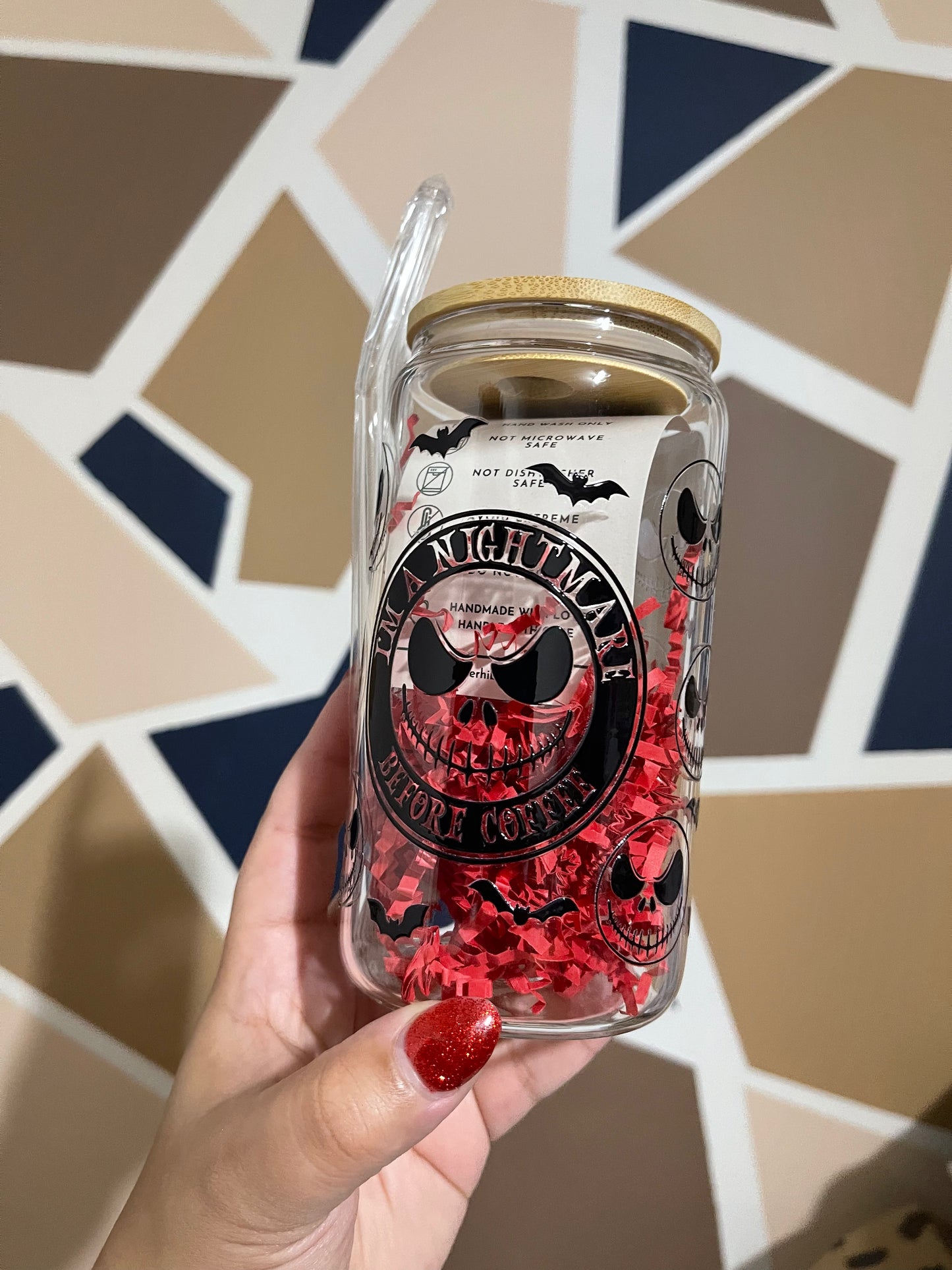 *PREORDER* NIGHTMARE BEFORE MY COFFEE GLASS